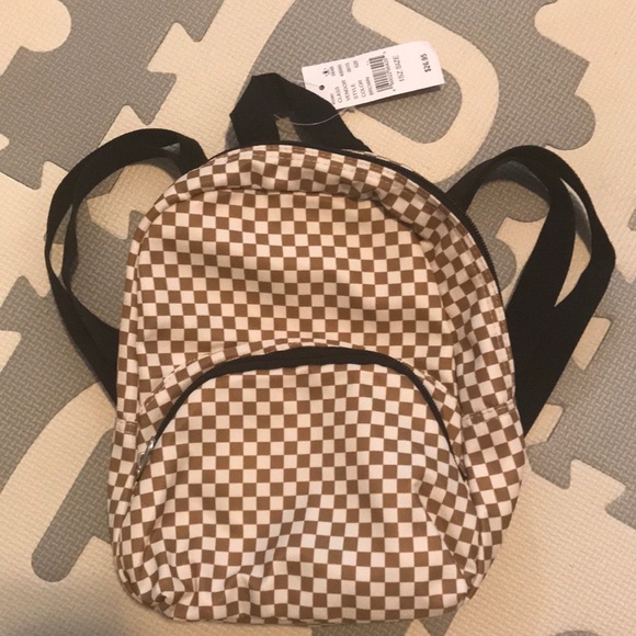 NWT Checkered Mini Backpack - Picture 3 of 7